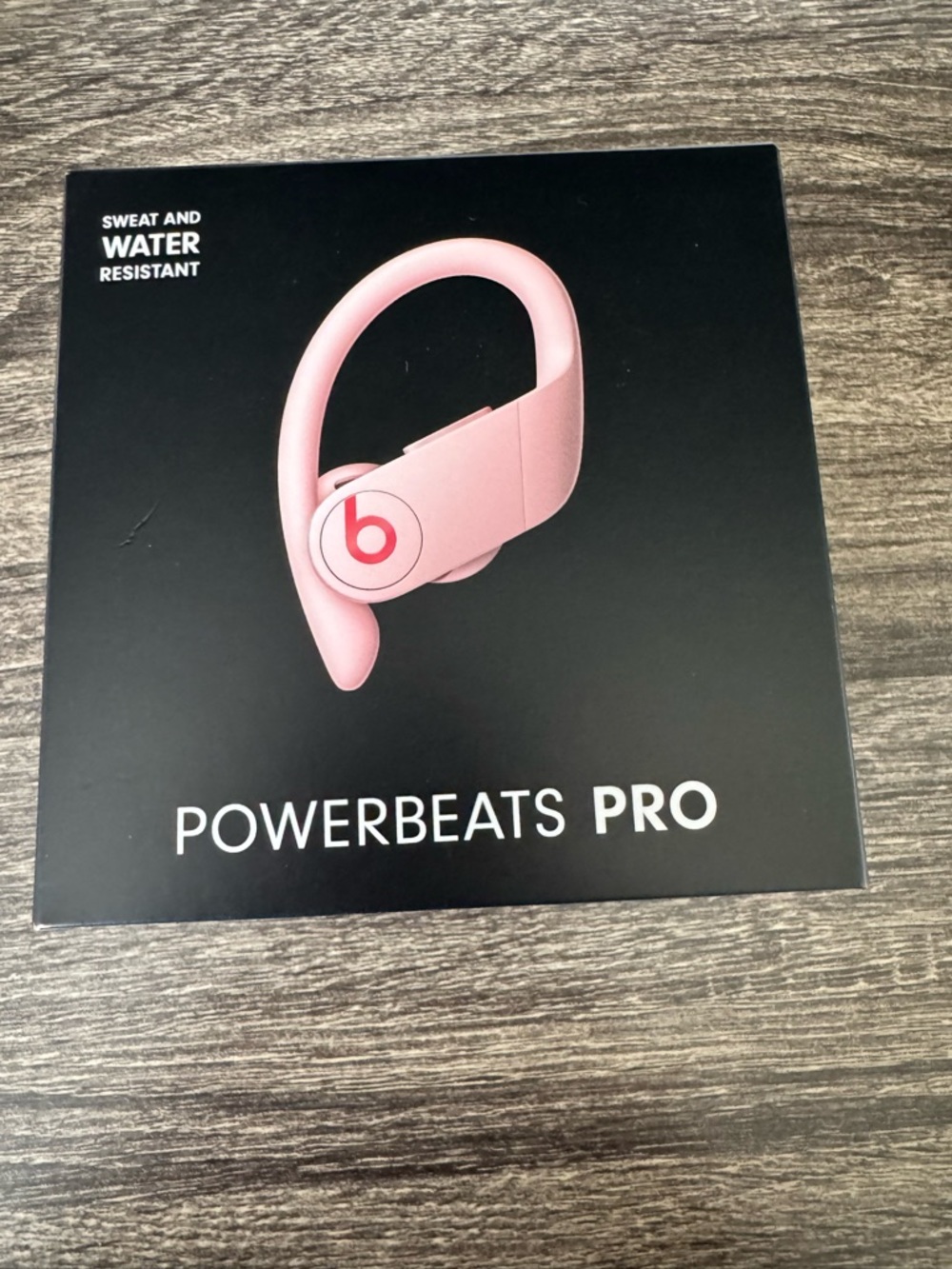 Beats by Dre Powerbeats Pro Wireless Earbuds - Pink with Red Logo